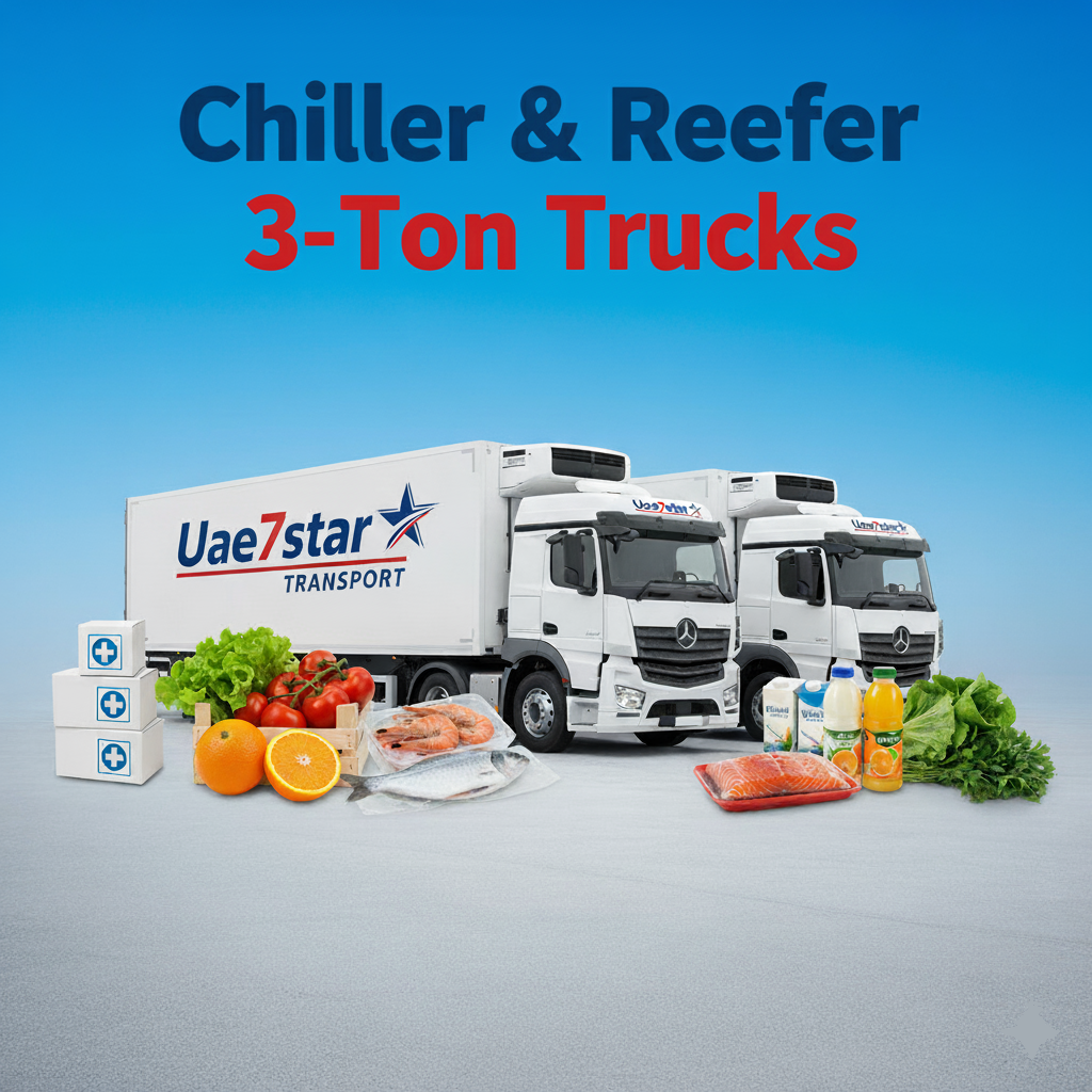 we provide daily, monthly, and yearly contracts and providing reasonable rates. Our latest model Chiller trucks are available 24/7 to pick up your goods. Looking for more details. 📞 Call/WhatsApp now for bookings: 050 909 2482 📧 Email: uae7startransport@gmail.com 🌐 Website: www.uae7startransport.com #refrigerated_truck_abudhabi #frezzertruck #DeliveryFoodVan #fooddeliveryvan #rentaltruck #reefertruck #truck #ChillerTruck #rental #delivery #uae7startransport #uaeservices #abudhabi #uaemarket #uae #alain #KIZAD #Musafah #mofraq