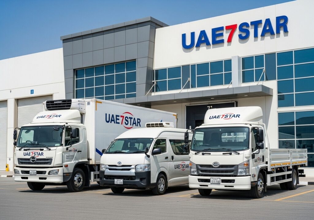uae7star transport refrigerated truck, Van and open pickup truck