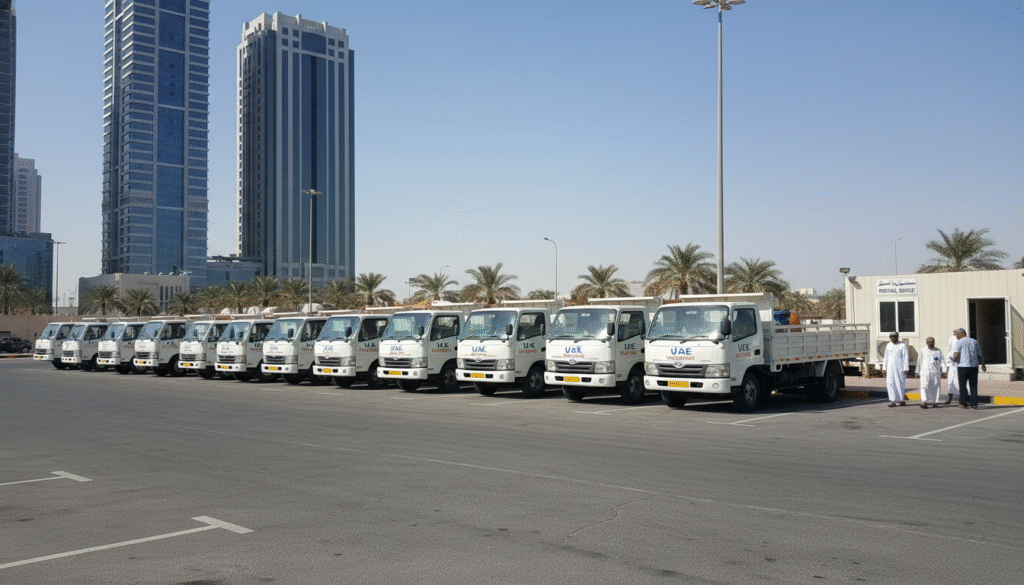 Open Pickup Truck Rental Services in Abu Dhabi (3 to 10 Ton) – Short & Long Term | UAE7Star Transport