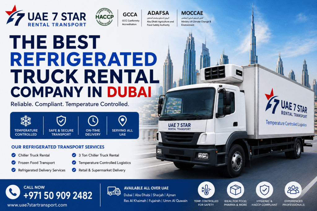 Frozen Food Transport UAE: The Complete Guide to Compliant Chiller Truck Delivery