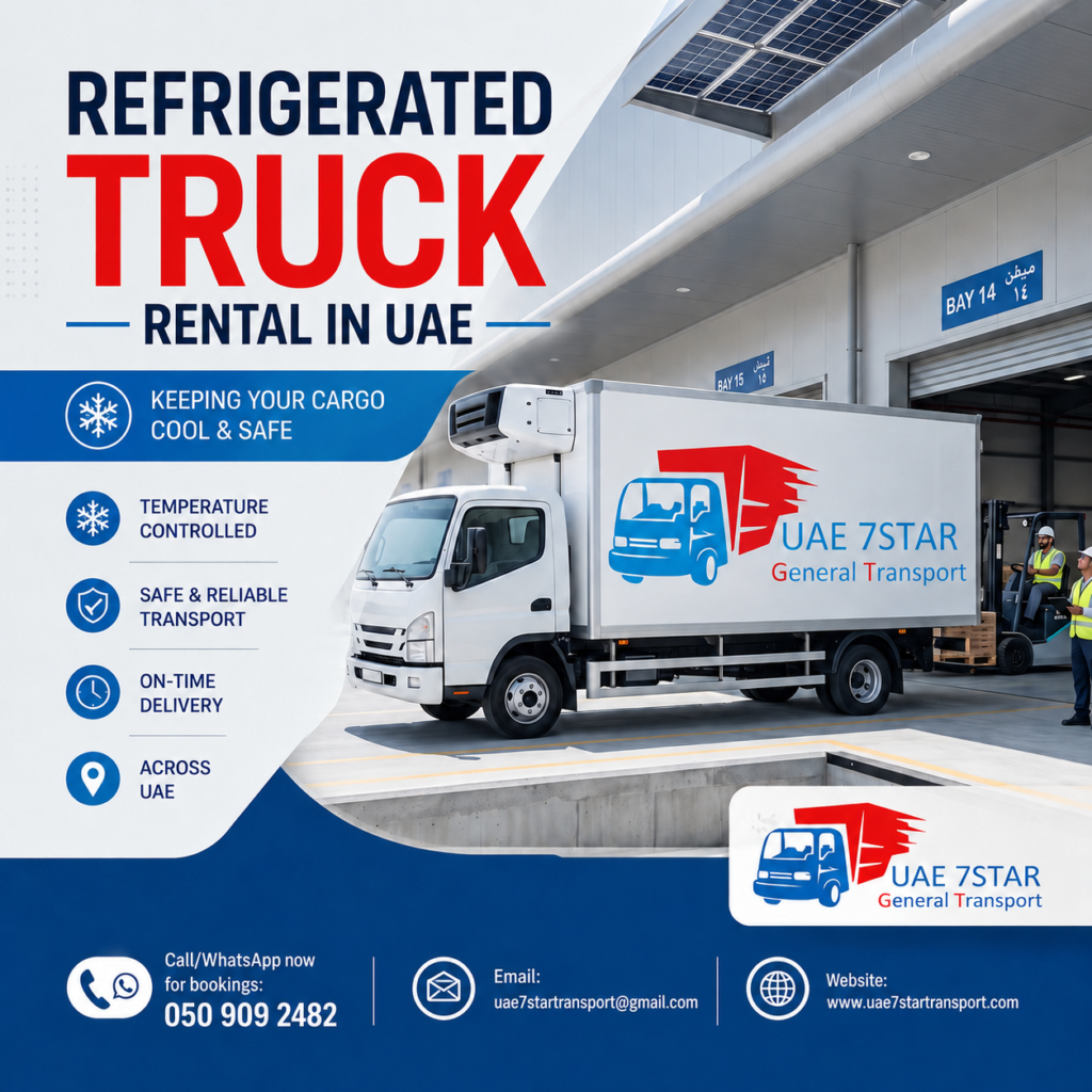 Refrigerated truck rental UAE