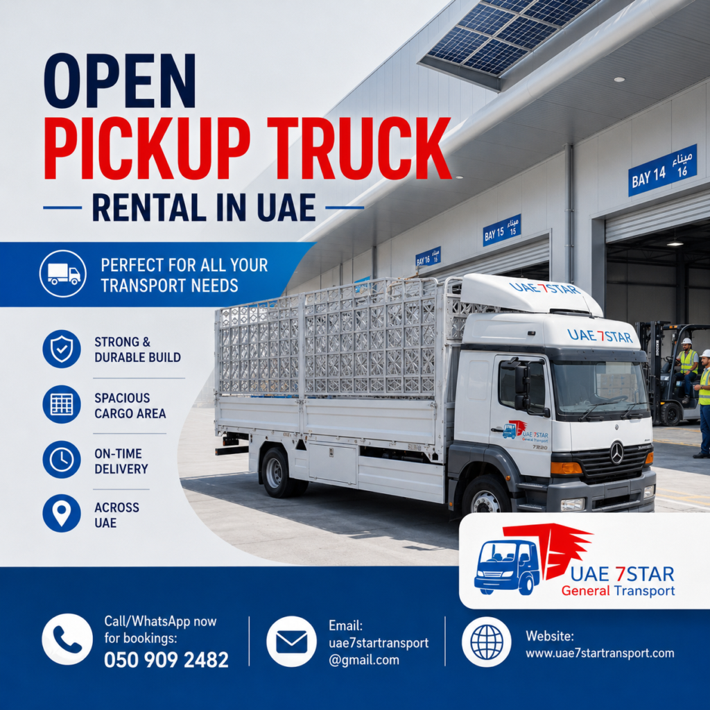 pickup truck rental abu dhabi