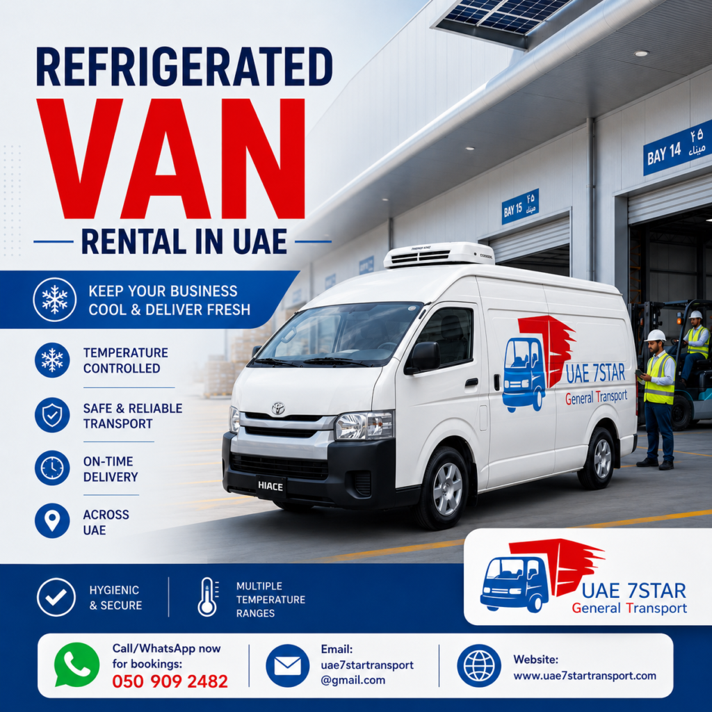 Refrigerated van rental UAE